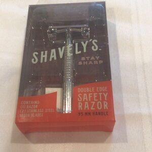 Shavely's Double Edge Safety Razor1 razor 2 stainless steel steel blades
